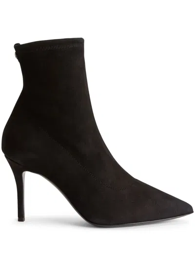 Giuseppe Zanotti Mirea 90mm Leather Boots In Black