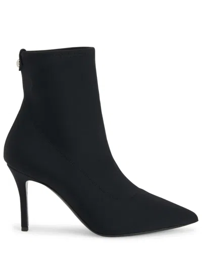 Giuseppe Zanotti Mirea 90mm Suede Ankle Boots In Black