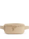 Giuseppe Zanotti Mirto Logo-plaque Belt Bag In Neutrals