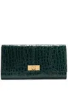 Giuseppe Zanotti Montserrat Croco Clutch Bag In Green
