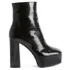 Giuseppe Zanotti Morgana 120mm Crocodile-effect Ankle Boots In Black