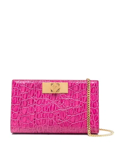 Giuseppe Zanotti Morpheus Clutch Bag In Pink