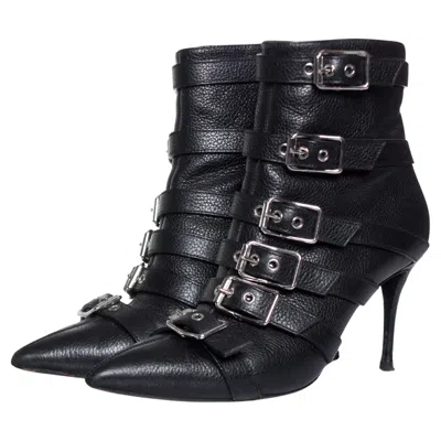 Pre-owned Giuseppe Zanotti , Multi Buckled Boots. In Black
