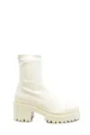 Giuseppe Zanotti Multicolor Leather Ankle Boots With Block Heel In Neutral