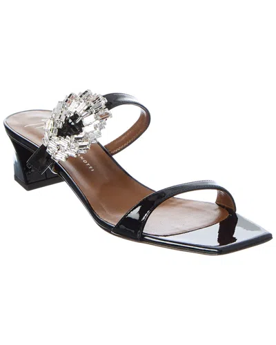Giuseppe Zanotti Mya 45 Patent Sandal In Black