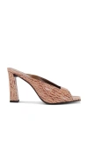 Giuseppe Zanotti Mya 90mm Leather Mules In Nude