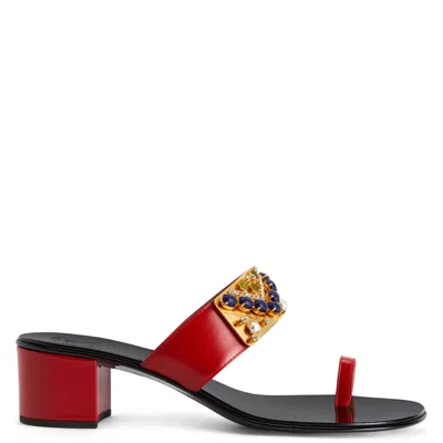 Giuseppe Zanotti Nefertiti 40 In Red