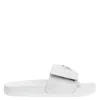 Giuseppe Zanotti Signature-plaque Touch-strap Slides In White