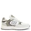 Giuseppe Zanotti Panelled Lace-up Sneakers In Grey