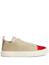 Giuseppe Zanotti Nicki Leather Low-top Sneakers In Neutrals