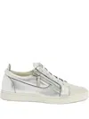 Giuseppe Zanotti Nicki Metallic Sneakers In Silver