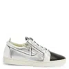 Giuseppe Zanotti Nicki Metallic-effect Sneakers In Silver