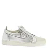 Giuseppe Zanotti Nicki Metallic Sneakers In Silver
