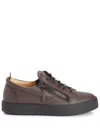 Giuseppe Zanotti Nicki Zip-detail Sneakers In Braun