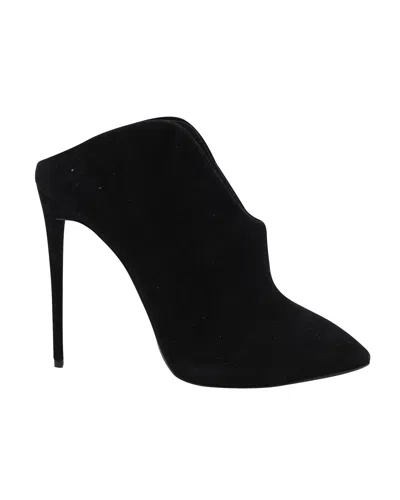 Giuseppe Zanotti Olinda Pointed Toe Mules In Black Suede