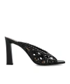 Giuseppe Zanotti 90mm Mya Cage Mules In Black