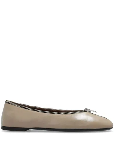 Giuseppe Zanotti Oraine Ballerina Shoes In Beige