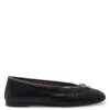 Giuseppe Zanotti Amanda Zip-detailed Leather Ballet Flats In Black