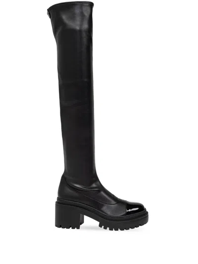 Giuseppe Zanotti Over-the-knee Leather Boots In Black