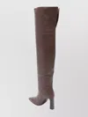 Giuseppe Zanotti Over-the-knee Leather Pointed Toe Boots In Brown