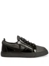 Giuseppe Zanotti Paneled Low-top Sneakers In Black