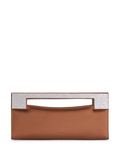 Giuseppe Zanotti Party Clutch Bag In Brown
