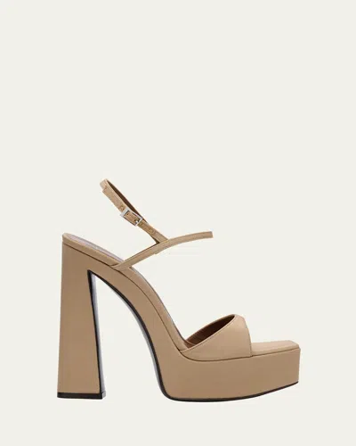 Giuseppe Zanotti Patent Ankle-strap Platform Sandals In Guepiere