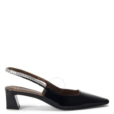 GIUSEPPE ZANOTTI GIUSEPPE ZANOTTI PATENT BRENDHA CRYSTAL SLINGBACK PUMPS