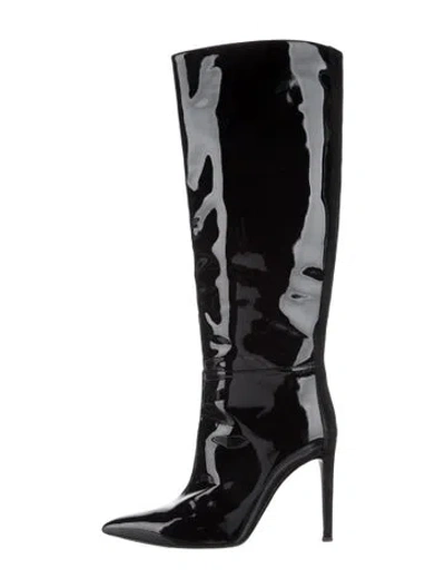 Pre-owned Giuseppe Zanotti Patent Leather Boots In Black