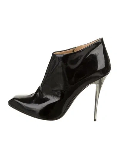 Pre-owned Giuseppe Zanotti Patent Leather Boots In Black