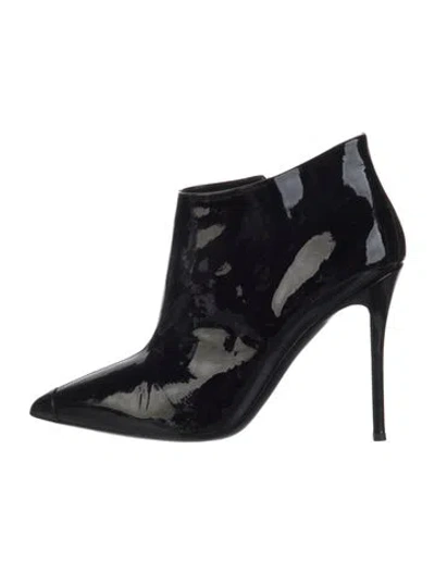 Pre-owned Giuseppe Zanotti Patent Leather Boots In Black