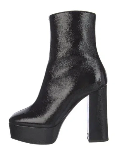 Pre-owned Giuseppe Zanotti Patent Leather Boots In Black
