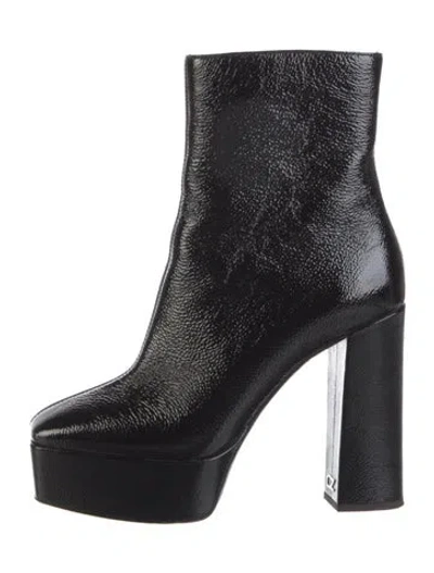 Pre-owned Giuseppe Zanotti Patent Leather Boots In Black