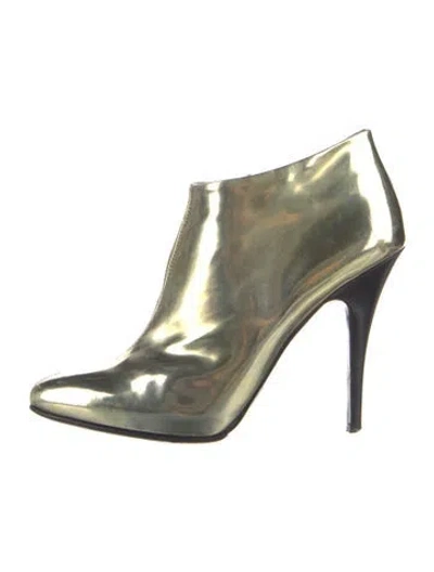 Pre-owned Giuseppe Zanotti Patent Leather Boots In Green