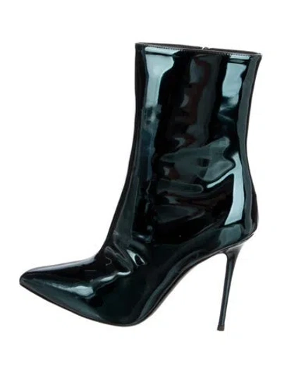 Pre-owned Giuseppe Zanotti Patent Leather Boots W/ Tags In Black