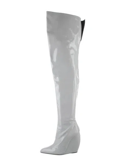 Pre-owned Giuseppe Zanotti Patent Leather Boots In White