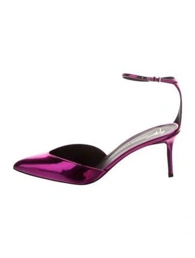 Pre-owned Giuseppe Zanotti Patent Leather D'orsay Pumps In Purple