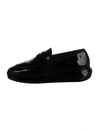 Pre-owned Giuseppe Zanotti Patent Leather Loafers In Black