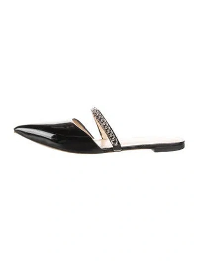 Pre-owned Giuseppe Zanotti Patent Leather Mules In Black