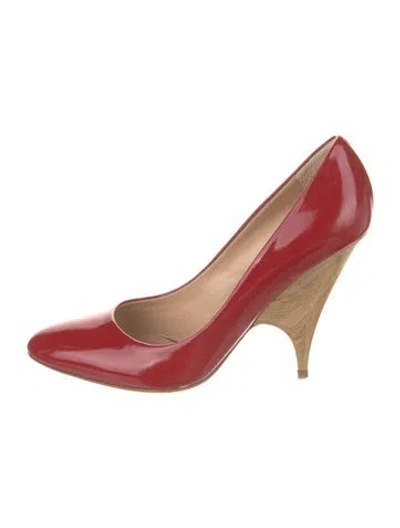 Pre-owned Giuseppe Zanotti Patent Leather Pumps In Red