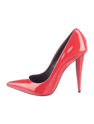Pre-owned Giuseppe Zanotti Patent Leather Pumps In Red