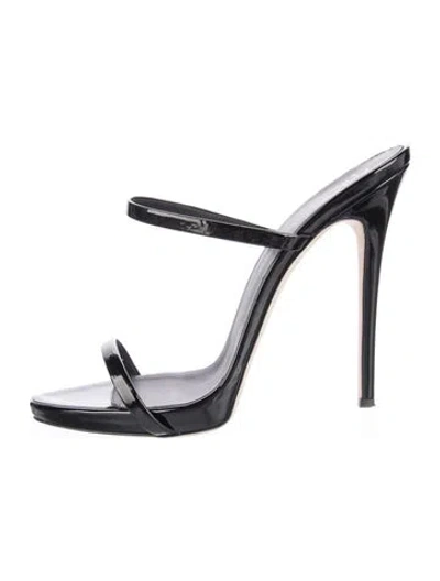 Pre-owned Giuseppe Zanotti Patent Leather Sandals In Black