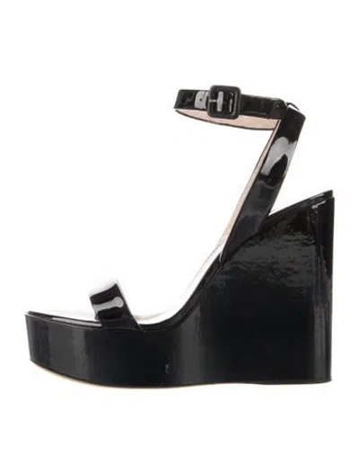 Pre-owned Giuseppe Zanotti Patent Leather Sandals In Black
