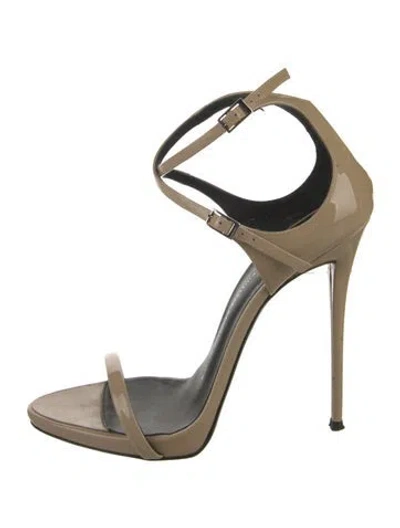 Pre-owned Giuseppe Zanotti Patent Leather Sandals In Multi