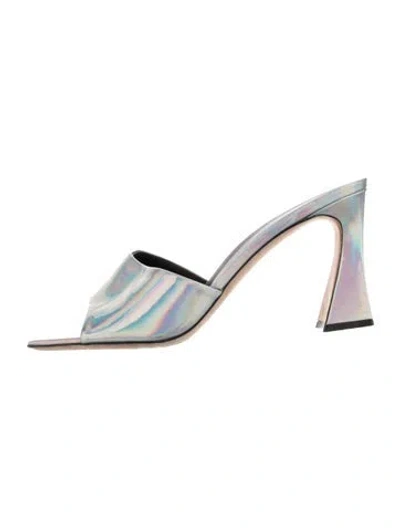 Pre-owned Giuseppe Zanotti Patent Leather Slides In Multi