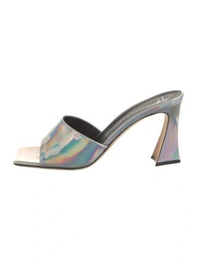 Pre-owned Giuseppe Zanotti Patent Leather Slides In Multi