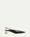 Giuseppe Zanotti Patent Leather Slingback Pumps In Black