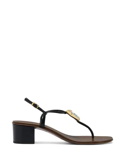 Giuseppe Zanotti Patrice Geometric Crystal Sandals In Black