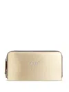 Giuseppe Zanotti Paula Logo-lettering Wallet In Gold
