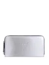Giuseppe Zanotti Paula Logo-lettering Wallet In Silver